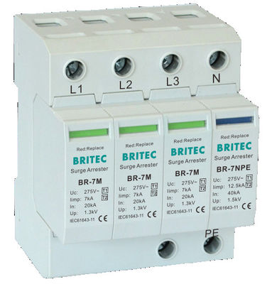 BR-7M 3P+1 T1+T2 Surge Arrester B+C Surge Protection Device صاعقه زدن