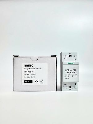 BR-POE-P Signal Surge Arrester Surge Arrester شبکه داده های rj45 محافظت از افزایش