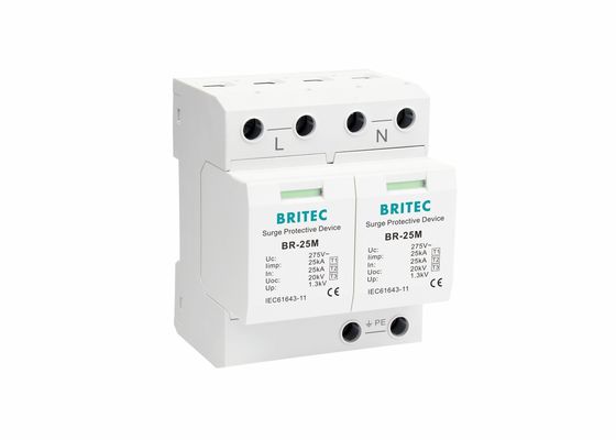 25kA 275V تک فاز 2P نوع 1 کلاس I انفجار انفجار با تماس خشک BR-25M 2P