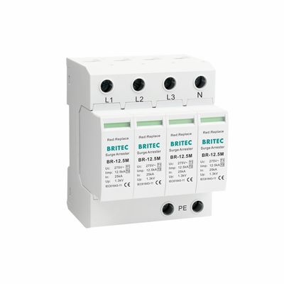 BR-12.5M 4P نوع 1 حفاظت از نوسانات دستگاه محافظ ولتاژ 12.5ka spd نوع 1 ac