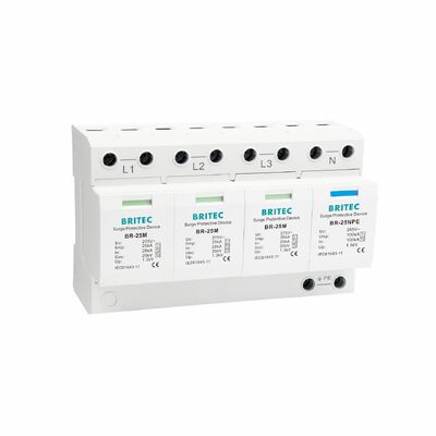BR-25M 3+1 150V 275V 320V 440V دستگاه محافظت از افزایش فشار فشار فشار فشار فشار فشار فشار فشار فشار فشار فشار نوع 1 حفاظت از افزایش فشار SPD تامین کننده محافظ افزایش فشار سه فاز Überspannungsableiter