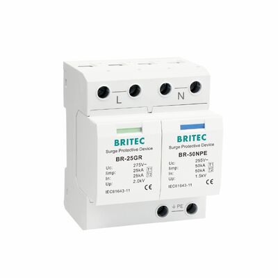 25KA Pluggable SPD Protection Surge Protection with DIN Rail Mount برای حفاظت در برابر صاعقه