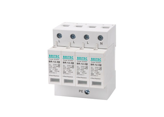 T1 + T2 B + C I + II Iimp Combined 4P 12.5kA AC T1 + T2 Surge Arrester B + C