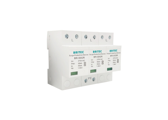 10/350μs Type 1 Power Surge Arrester 50KA دستگاه حفاظت از صاعقه پلاستیک