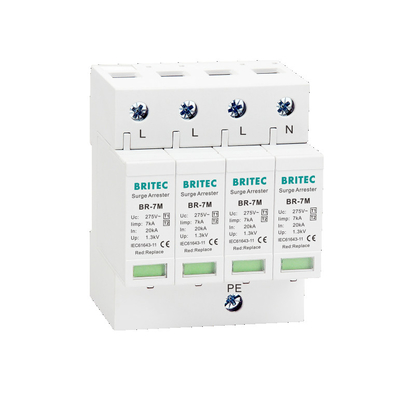 دستگاه محافظ برق BR-7M 3P 7ka T1+T2 صاعقه گیر SPD Mov محافظ نوسان