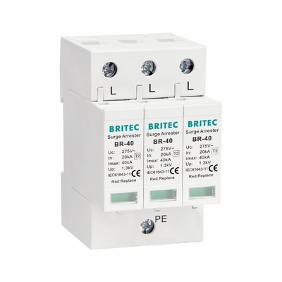 BRITEC Type 2 Power Protector Device 20kA 40kA 3P Class C Support OEM