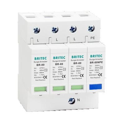 BR-80 2P دستگاه حفاظت از افزایش برق SPD 275v محافظ افزایش برق محافظ برق