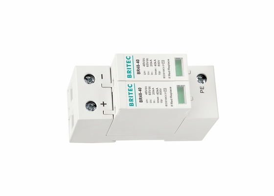 DC 48V 40kA SPD 2P بازدارنده تشعشع محافظ تشعشع