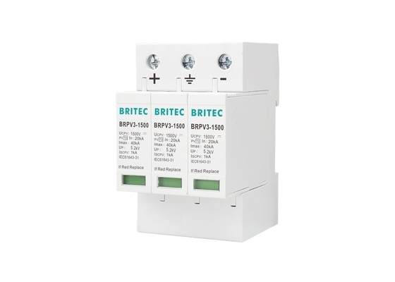 نوع حفاظتی محافظ نوع 2 PV 40kA 8 / 20us DC 1500V SPD برای خورشیدی