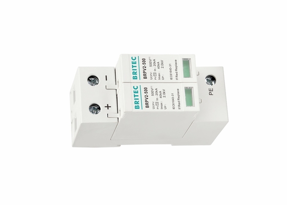 دستگاه حفاظتی برقگیر خورشیدی 40 کیلو آمپری DC 500Vdc SPD 2Poles