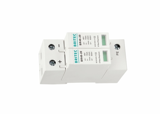 20 KA Class II DC Surge Protection Surge DIN Rail 48V SPD با مجوز CE