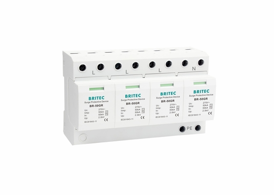 دستگاه محافظت از تشعشعات 50kA نوع 1 دستگاه محافظت از تشعشعات 240V/400V