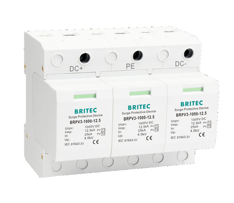 BRPV3-1000 12.5 DC SPD Pv Dc دستگاه حفاظت از افزایش Dc فشار فشار