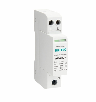 BR-275 40DP 4 275v ولتاژ نامی دستگاه محافظت از سربرای نوع 3 Spd