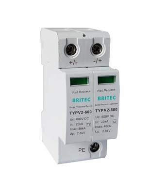 TYPV2 600 نوع 2 PV Surge Arrest Protector دستگاه محافظت از افزایش خورشیدی DC spd