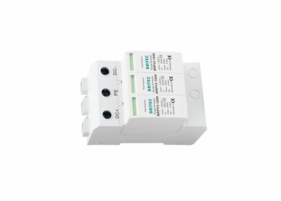 1000VDC 3P حفاظت از افزایش خورشیدی خورشیدی سیستم PV SPD 35mm Din Rail Mounting