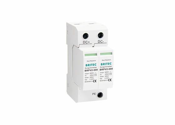 DC 600V DC Solar Protection Device PV Solar SPD نوع 2 دارای گواهی TUV