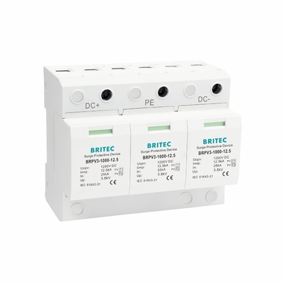 BRPV3-1000-12.5 PV Surge Arrester PV System Protection 3p دستگاه حفاظت از افزایش خورشیدی