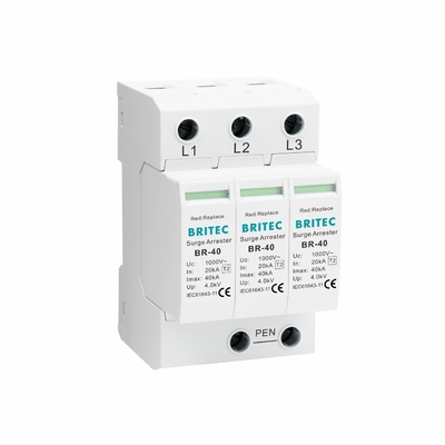 BR-40 690 3P نوع 2 690V 800V 1000V محافظ افزایش ولتاژ AC محافظ افزایش ولتاژ 3 فاز