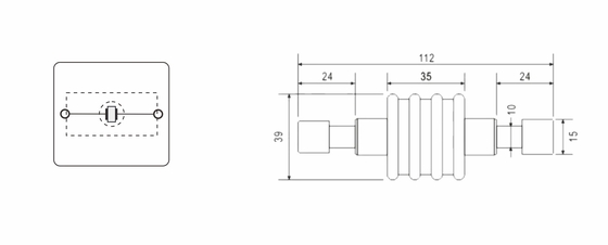 BR-ISG-100 جدا کننده Spark Gap برق اتصال پیوند equipotential از سیستم های جدا شده زمین