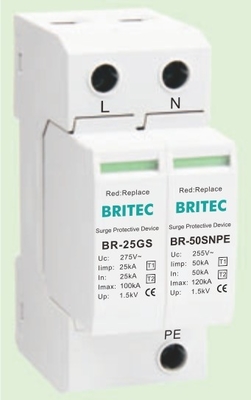 BR-25GS 1+1 spd t1 25ka محافظ افزایش برق محافظ افزایش برق نوع شکاف جرقه spd
