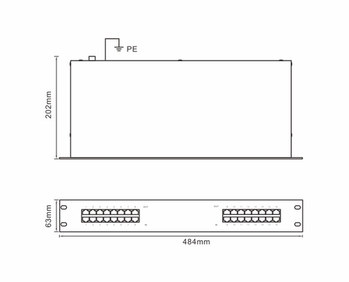 BRRJ45H-16R Signal Surge Arrester 1000M حفاظت از افزایش امواج اترنت