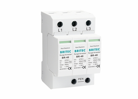 40KA 400V Power Pluggable AC نوع 2 دستگاه محافظت در برابر فشار