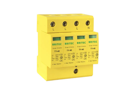 ولتاژ گذرا 4P 275V SPD نوع 2 دستگاه حفاظت از نوسانات 40kA
