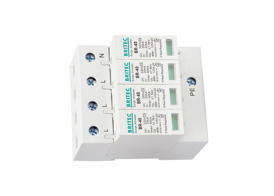 SPD T2 320V 4P 40KA نوع 2 محافظ افزایش برق حفاظت از صاعقه