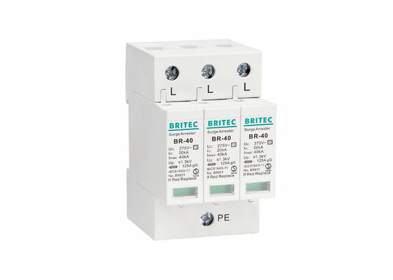 BRITEC Type 2 Power Protector Device 20kA 40kA 3P Class C Support OEM