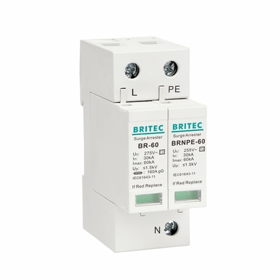 BR275-60 3P+1 60kA نوع 2 حفاظت از نوسانات دستگاه حفاظت از رعد و برق SPD