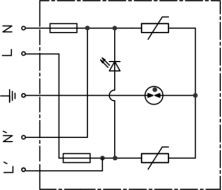 دستگاه حفاظت از افزایش 275V 10kv 6kv Spd برای چراغ های خیابان LED