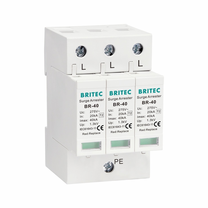 BRITEC Type 2 Power Protector Device 20kA 40kA 3P Class C Support OEM