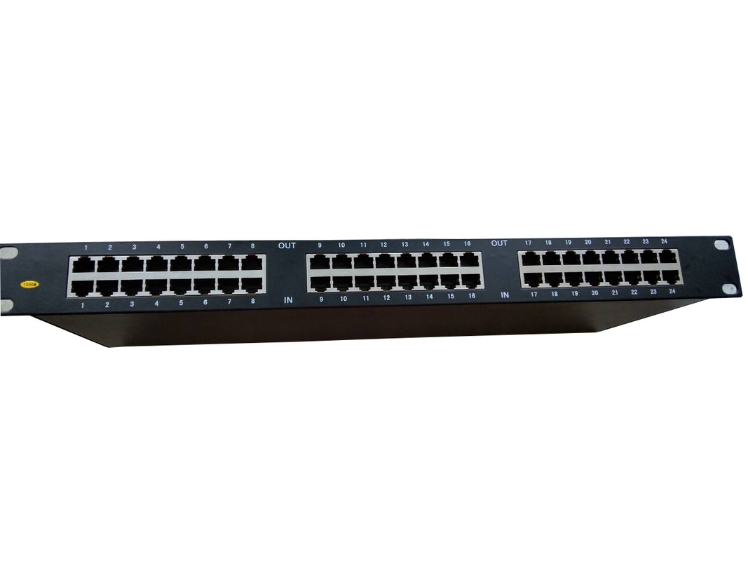 24 پورت Rj45 اترنت ریک ماونت شبکه گیرنده رعد و برق ریک rj45 spd دستگاه های حفاظت از افزایش اترنت چین