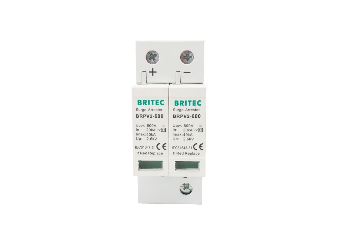 دستگاه محافظ برق 2 قطب 600 ولت Power Spd Ce Tuv Brpv 2p 20-40ka Surge Rester