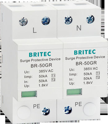 BR-50GR 1+1 Ac Surge Protective Device spd t1 Surge Rerestors حفاظت در برابر رعد و برق