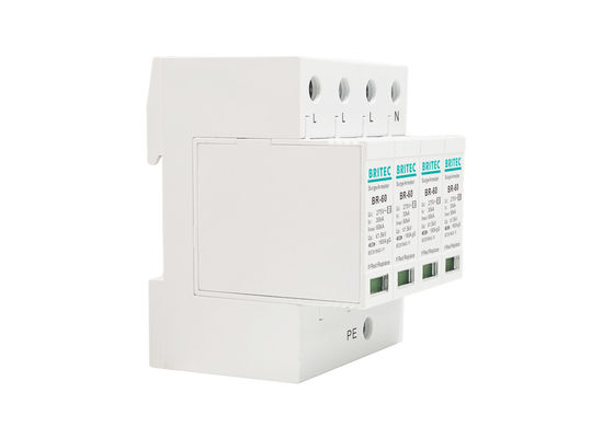 AC 385V 60KA SPD دستگاه حفاظت از نوسانات برق حفاظت صاعقه کلاس II