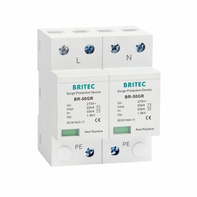 کلاس I قدرت فشار 10/350μs 50KA تک فاز 150V / 275V / 320V