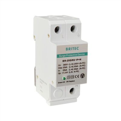 25KA 275V نوع 1 محافظت از افزایش برق AC حفاظت از صاعقه BR-25GRS 1+1