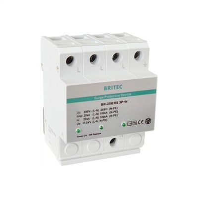 BR-25GRS SPD دستگاه حفاظت از افزایش 3 + 1 نوع 1 محافظت از افزایش
