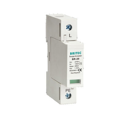BR-20 3P+1 20kA دستگاه حفاظت از نوسانات Spd حفاظت در برابر نوسانات زمینی حفاظت از رعد و برق صاعقه گیر محافظ رعد و برق سه فاز محافظ ولتاژ برق SPD سازنده دستگاه های حفاظت از نوسانات Spd