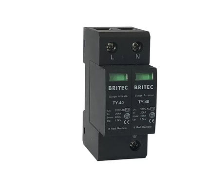 TY-40 3P دستگاه حفاظت از افزایش انرژی 275v محافظ رعد و برق Spd نوع 2