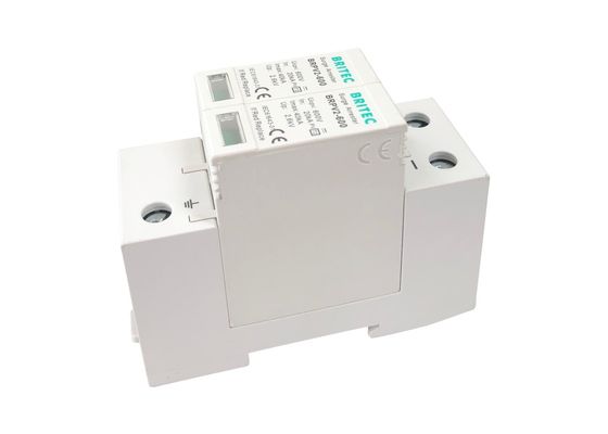دستگاه محافظ برق 40 کیلو آمپری DC 600 ولت Pv 35 میلی متری Din Rail Surge Relester