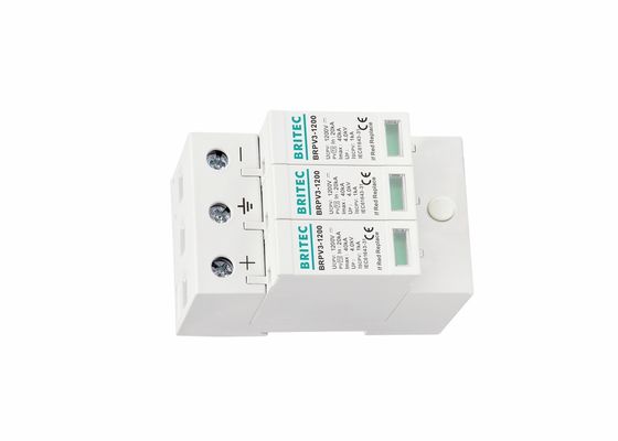 Mini Pv Dc Surge Protection Protection 3p Solar Spd 1200v Dc Surge Arrestor