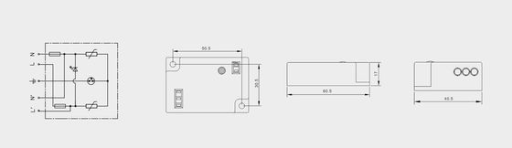 BRLED-08AST-10 دستگاه محافظت از افزایش برای روشنایی 10kA چراغ خیابانی LED ELECTROSTACTIC PROTECTOR سیستم روشنایی LED چراغ های خیابانی LED