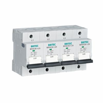 BRSCB-I-12.5 4P SCB Surge Protection Device spd محافظ پشتیبان
