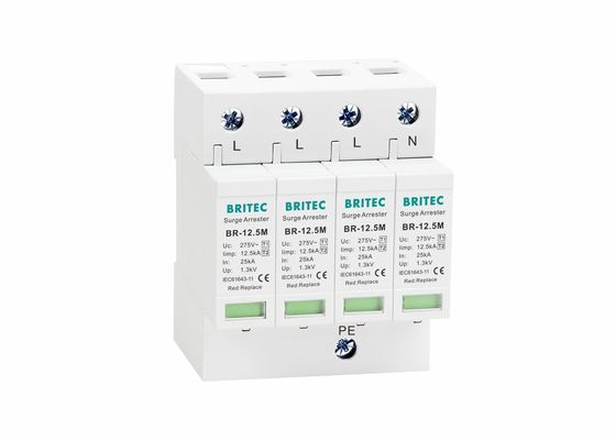 کلاس I+II SPD 4P 275V BRITEC دستگاه حفاظت از افزایش فشار
