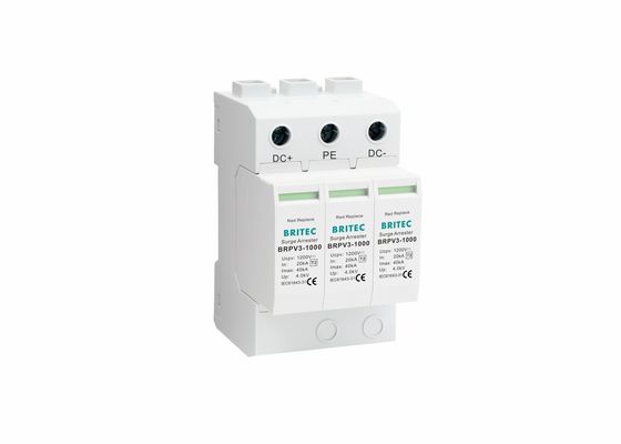40KA حداکثر تخلیه جریان 1000V DC ولتاژ نامی نوع 2 دستگاه محافظت از افزایش SPD