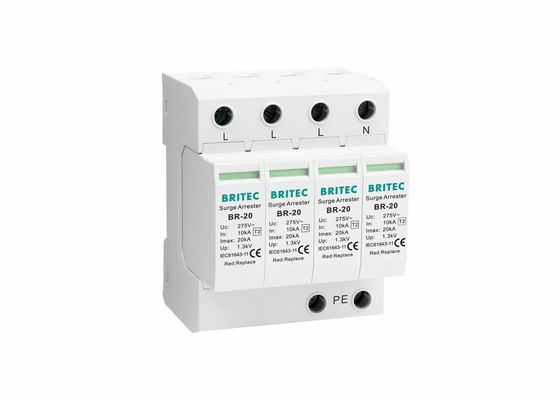 برقگیر دستگاه CE 20kA 4P Din Rail Class C