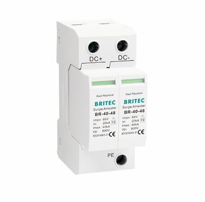 TY-40 24V 40KA دستگاه محافظت از افزایش جریان مستقیم با مواد ترموپلاستیک UL94-V0 برای سیستم های خورشیدی